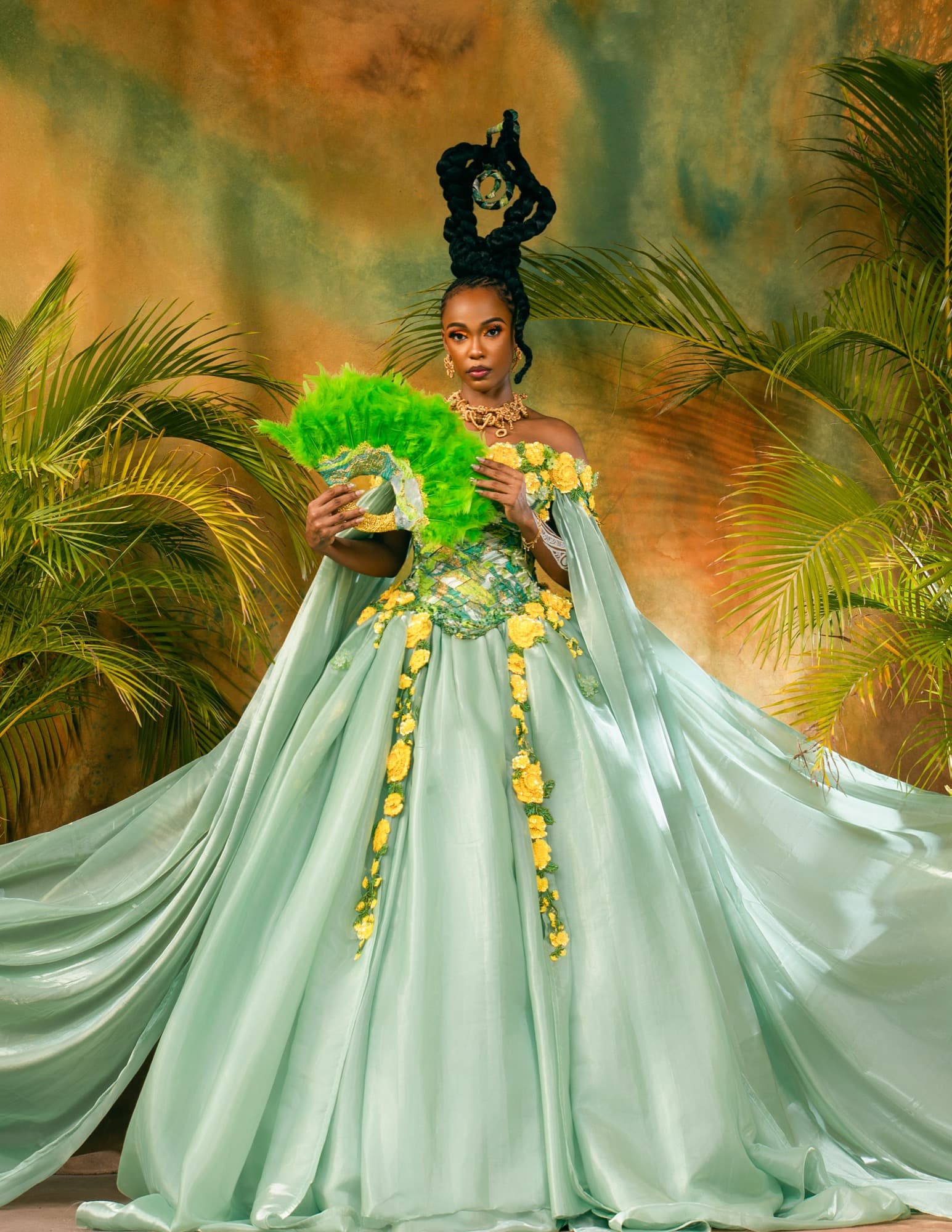 Bridgeton X Efe Irele — red carpet look 1